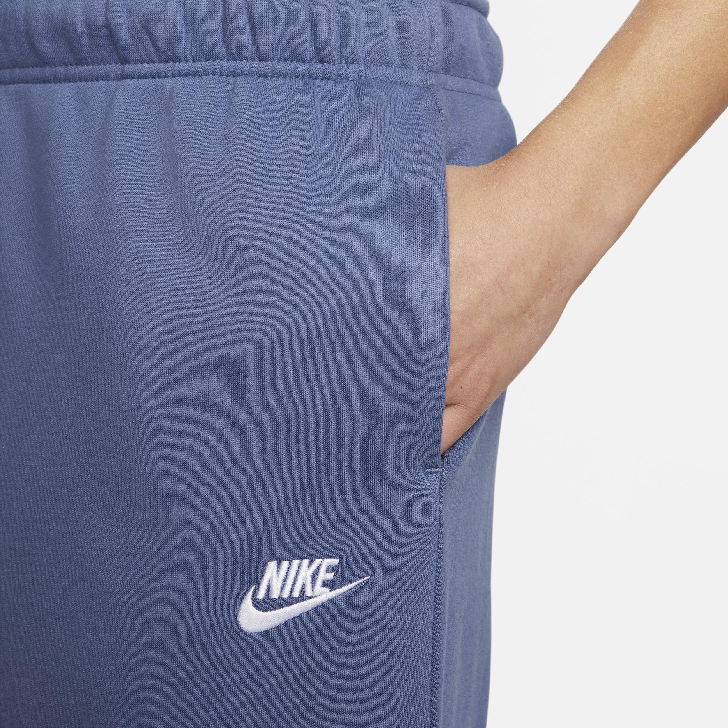 Nike Womens Nike NSW Club Fleece MR Pants - Womens White/Diffused Blue Product Image