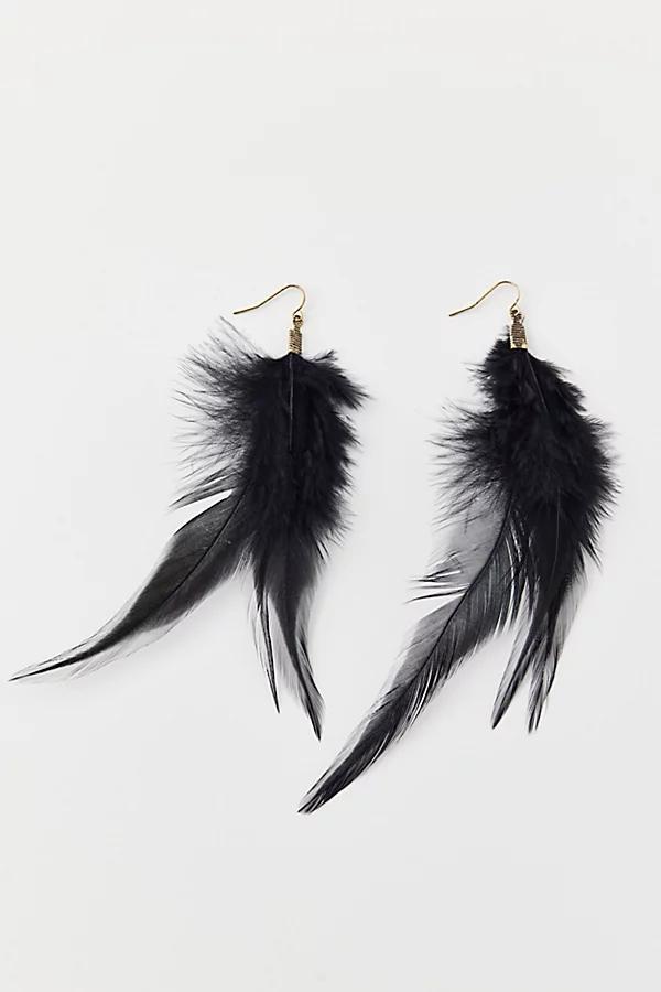 Floaty Feather Earring Womens at Urban Outfitters Product Image