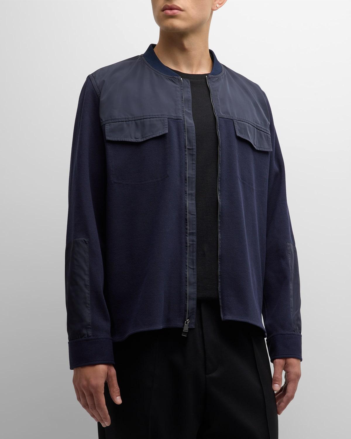 Men's Richard Nylon Combo Overshirt Product Image