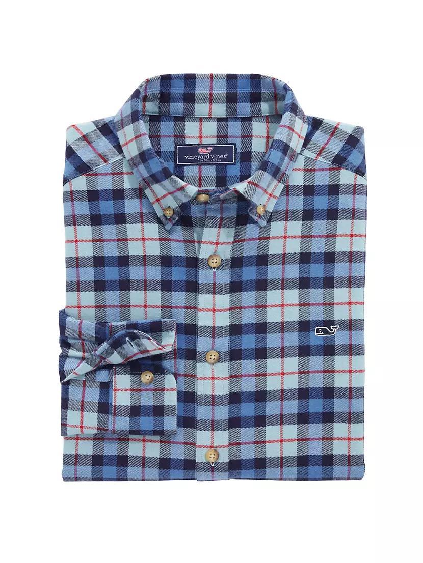 Flannel Plaid Cotton Shirt Product Image