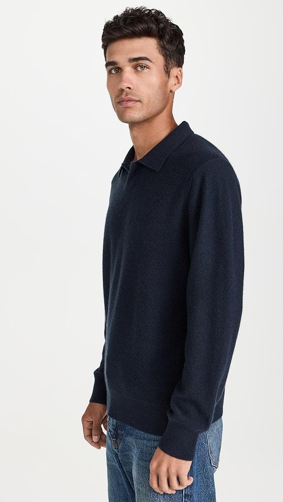 Vince Boiled Cashmere Johnny Collar Sweater | Shopbop Product Image