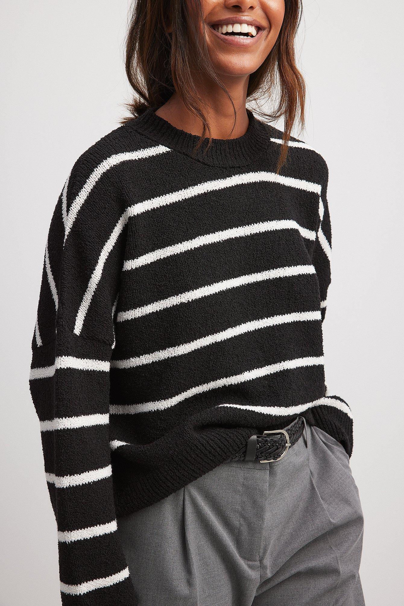 Striped Knitted Sweater Product Image