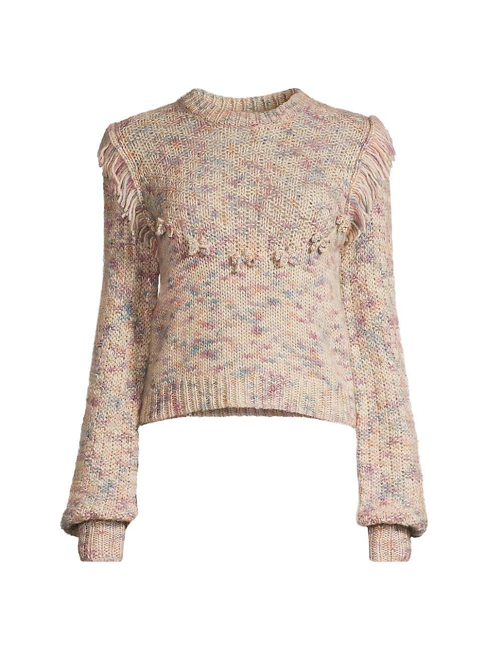 Womens Koru Marled Wool-Blend Pullover Sweater Product Image