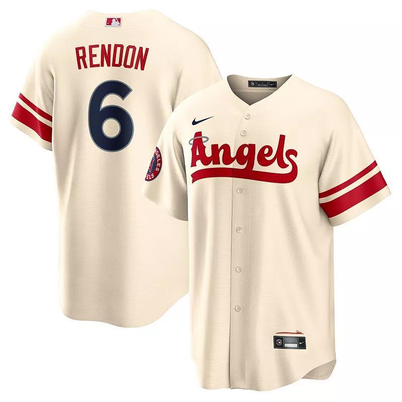 Mens Nike Anthony Rendon Cream Los Angeles Angels City Connect Replica Player Jersey - Cream Product Image