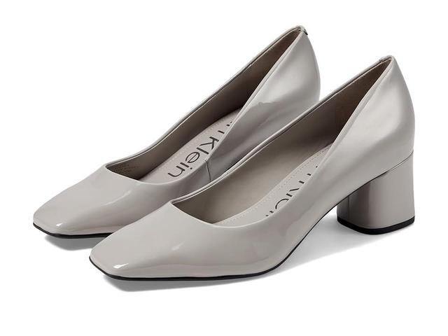 Calvin Klein Alanta (Light Grey Patent) Women's Shoes Product Image