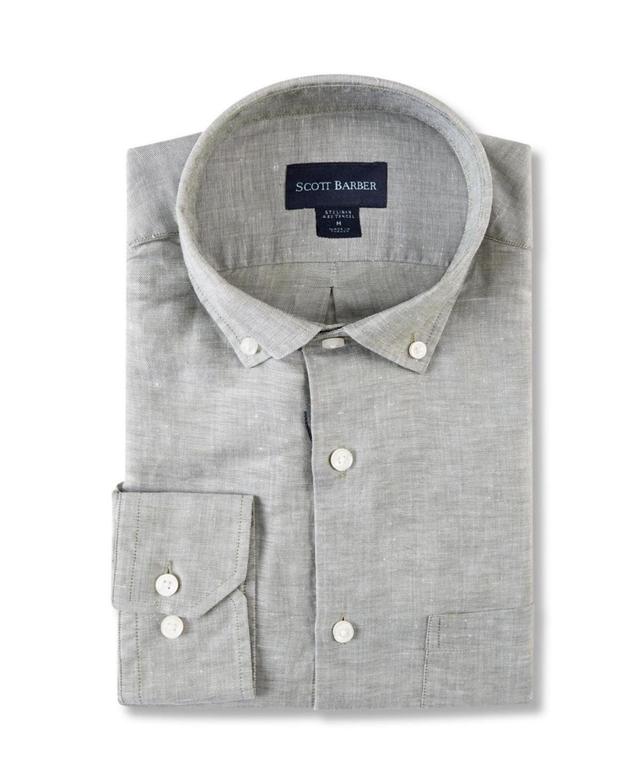 Scott Barber Mens Linen/Tencel Twill Solid Product Image