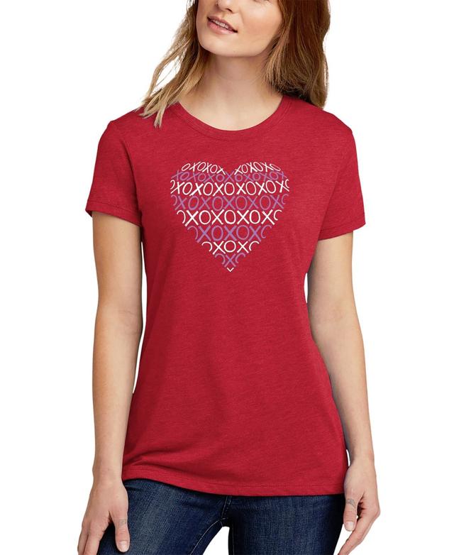 Womens Word Art Xoxo Heart T-Shirt Product Image