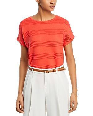 T Tahari Striped Extended Sleeve Top Product Image