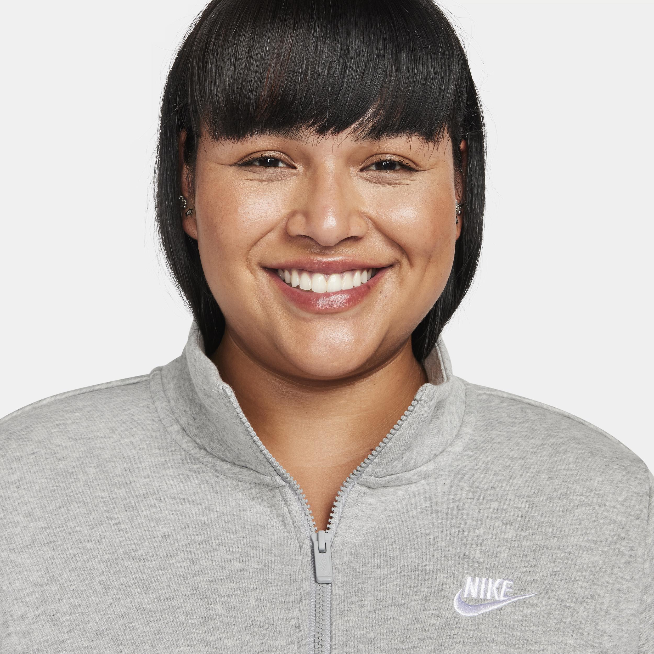 Women's Nike Sportswear Club Fleece 1/2-Zip Sweatshirt (Plus Size) Product Image