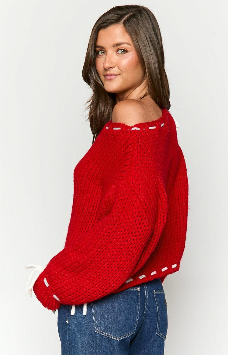 Bea Red Sweater Product Image