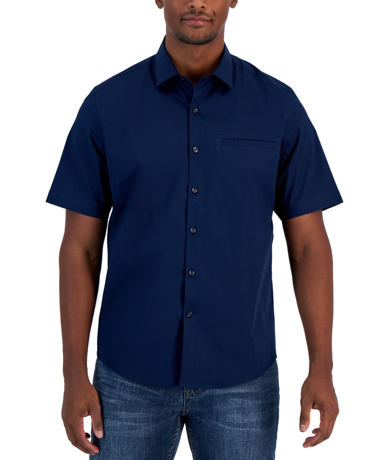 Alfani Mens Modern Classic-Fit Stretch Solid Button-Down Shirt, Created for Macys Product Image