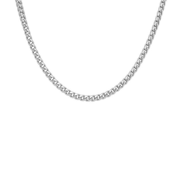 PRIMROSE Sterling Silver Diamond Cut Franco Chain Necklace, Womens Product Image