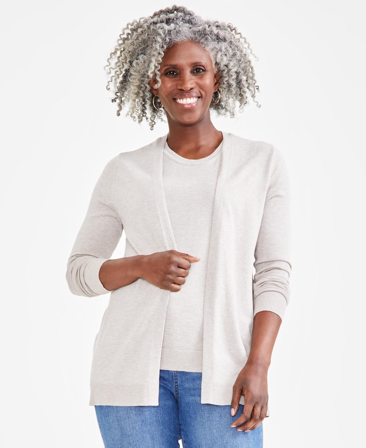 Style & Co Womens Open Front Cardigan Sweater, Created for Macys Product Image