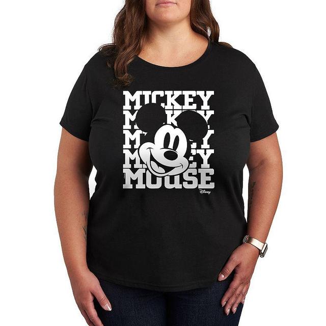 Disneys Mickey Mouse Plus Repeat Graphic Tee, Womens Product Image