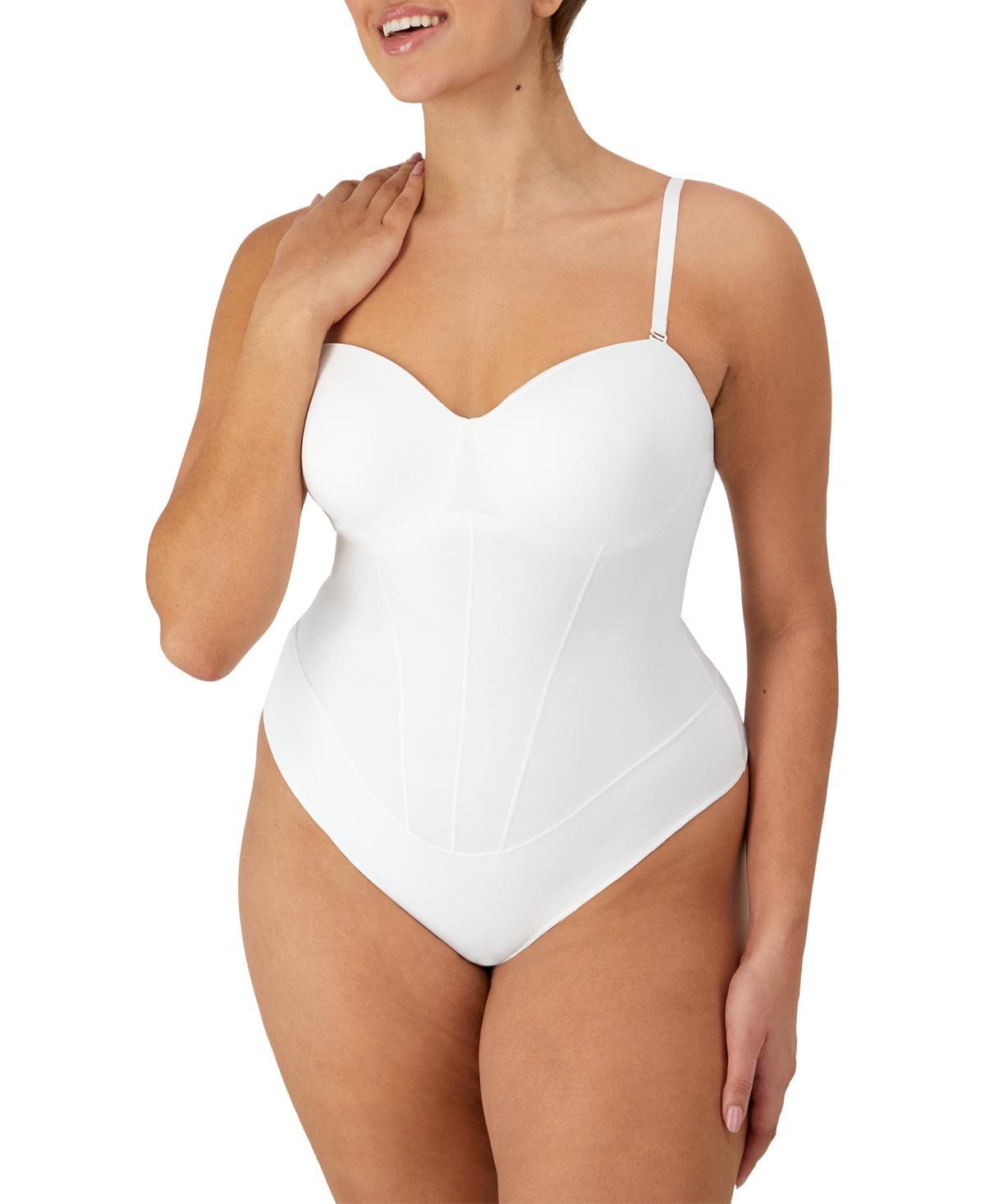 Womens Maidenform Firm Control Tummy Shaping Sweetheart Shapewear Thong Bodysuit DMS131 Product Image