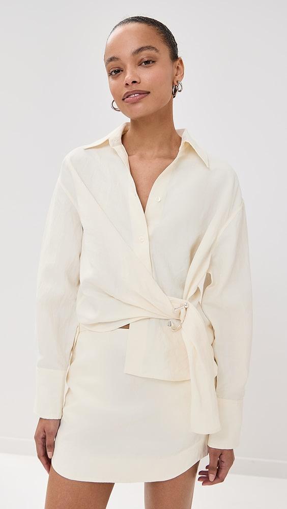 JW Anderson Draped Twisted Shirt | Shopbop Product Image