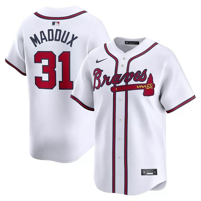 Mens Nike Greg Maddux Atlanta Braves Home Limited Player Jersey Product Image