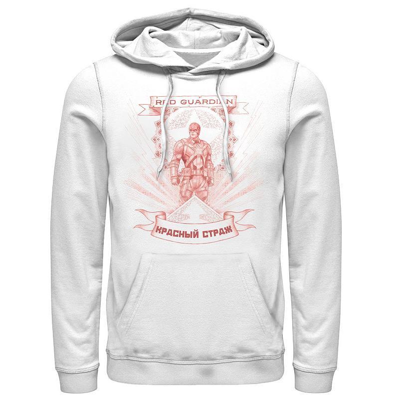 Marvel™ Men's Guardian Of Red Graphic Fleece Hoodie, White, Large Product Image