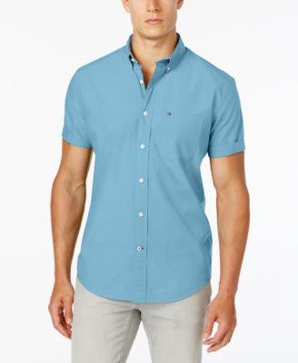 Tommy Hilfiger Mens Big & Tall Maxwell Short-Sleeve Button-Down Shirt Product Image