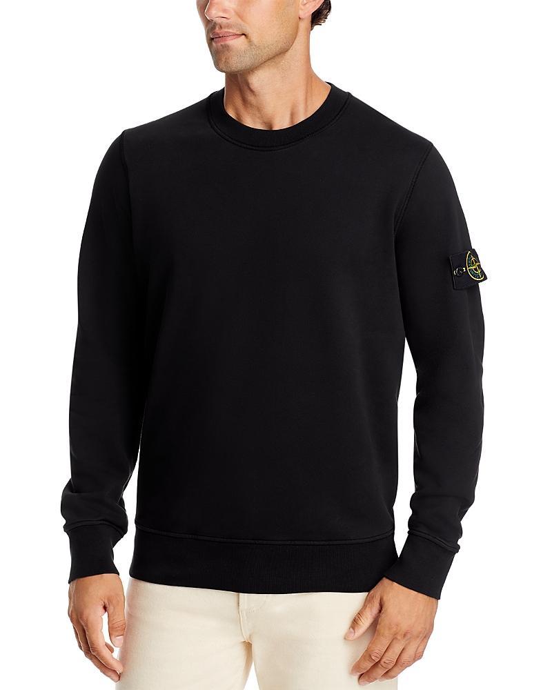 Stone Island Compass Logo Cotton Crewneck Sweatshirt Product Image