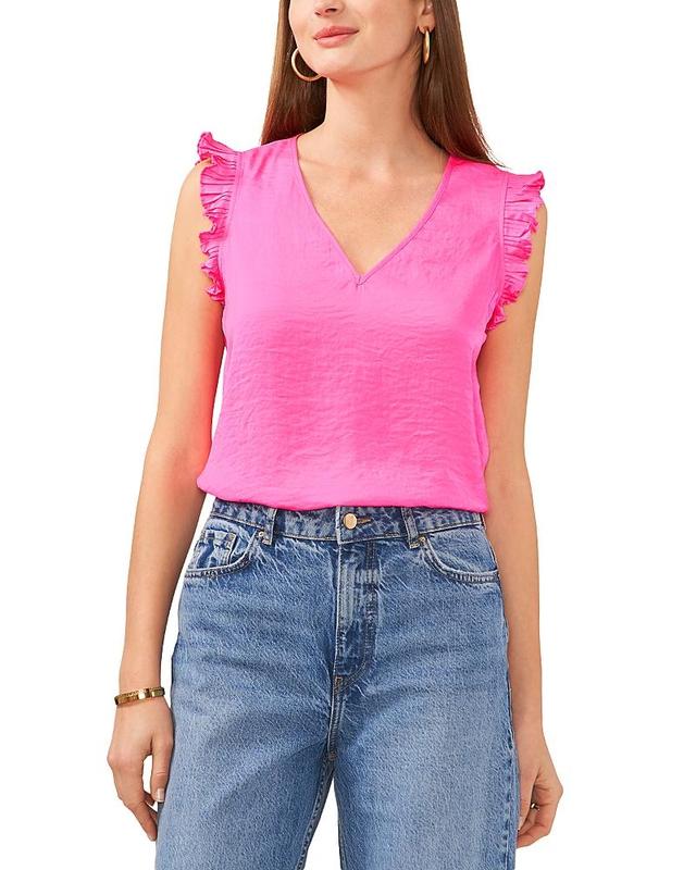 Vince Camuto Pleated Ruffle Blouse Product Image