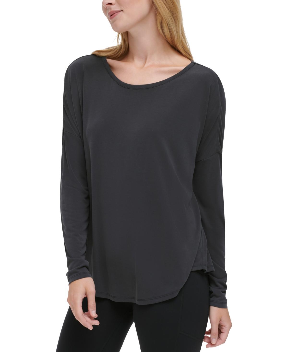 Women's Oversized Scoop-Neck V-Back Top Product Image