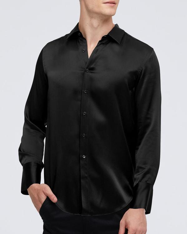 Mulberry Silk Basic Mens Shirt Product Image