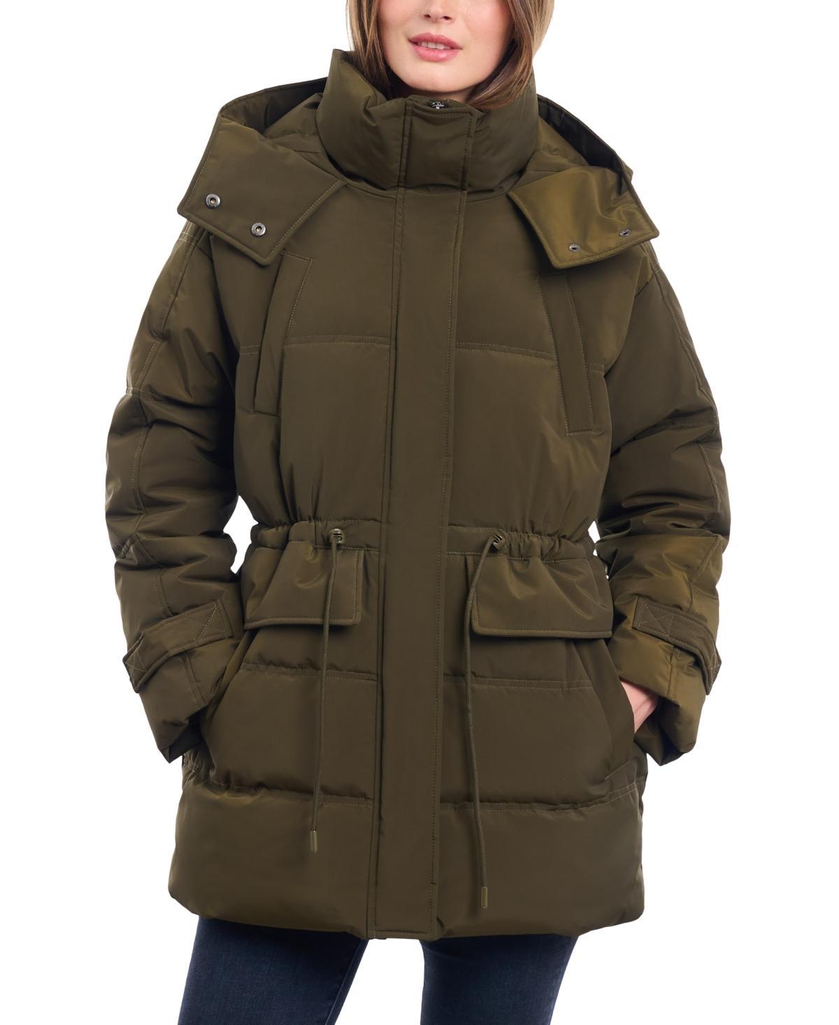 Lucky Brand Womens Oversized Hooded Anorak Puffer Coat Product Image