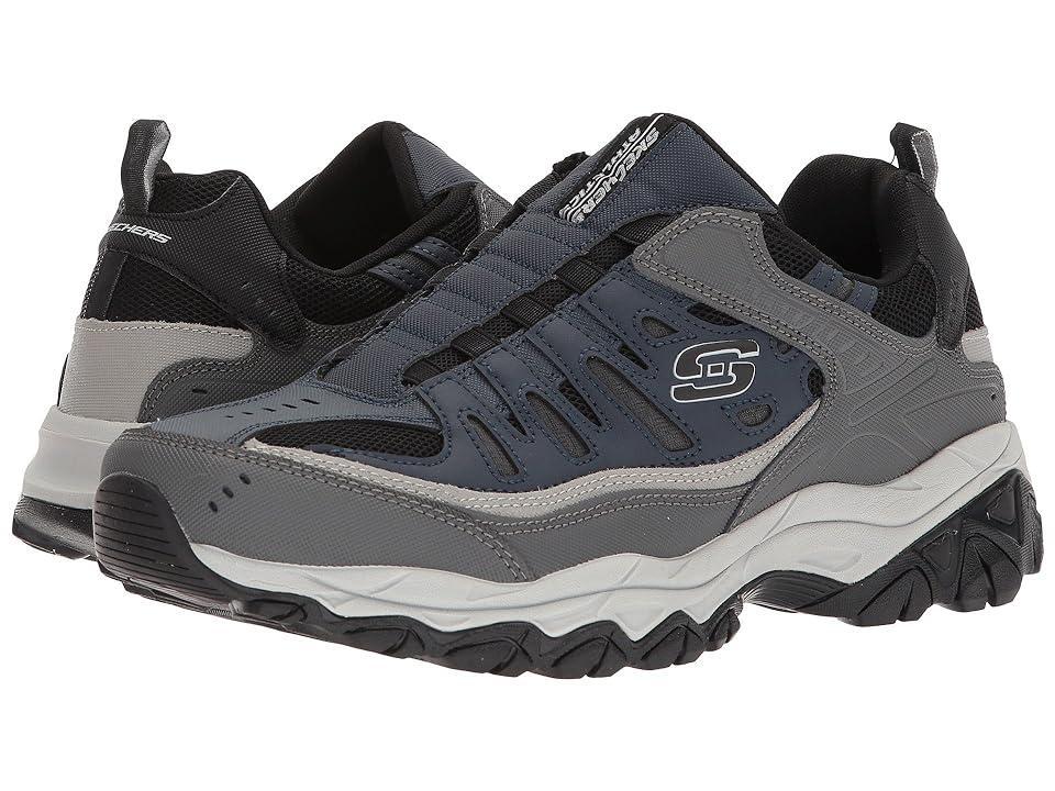 SKECHERS After Burn M. Fit (Navy/Gray) Men's Shoes Product Image