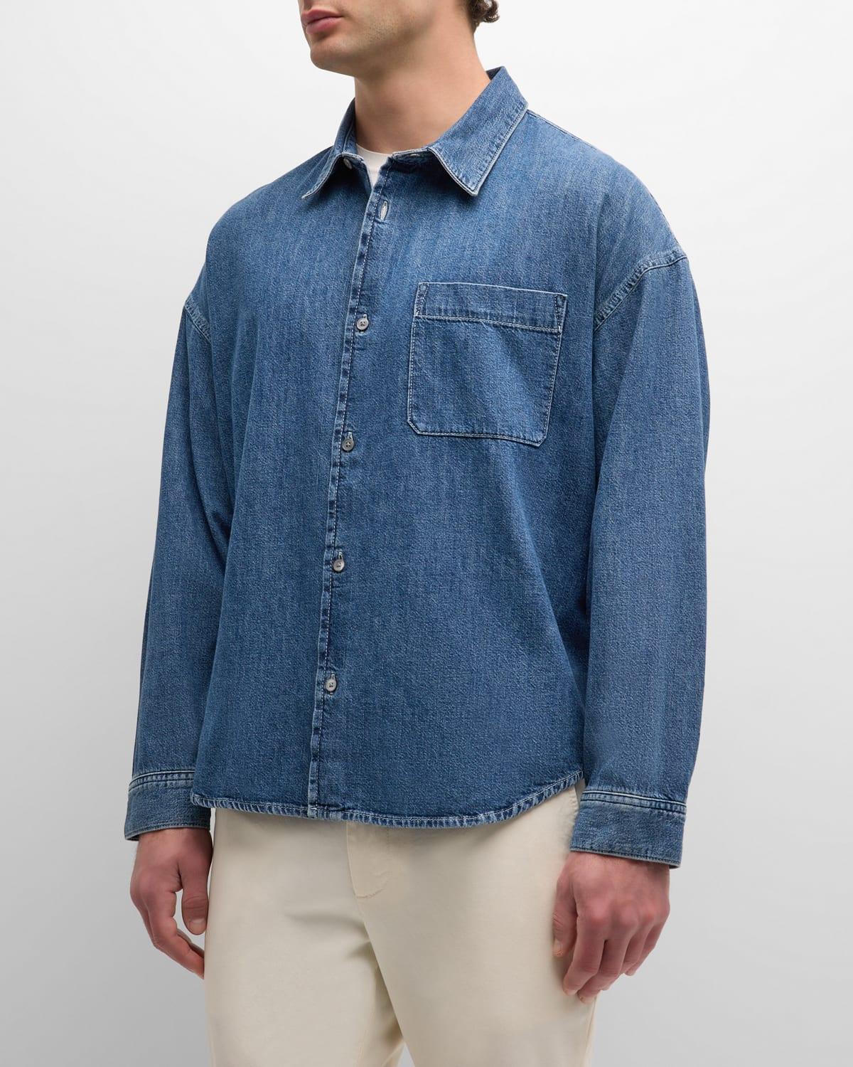 Mens Relaxed Denim Shirt Product Image