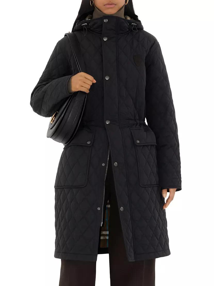 Quilted Hooded Zip-Up Coat product image