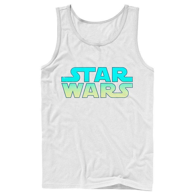 Mens Star Wars May The 4th Be With You Galaxy Fill Text Tank Top Product Image