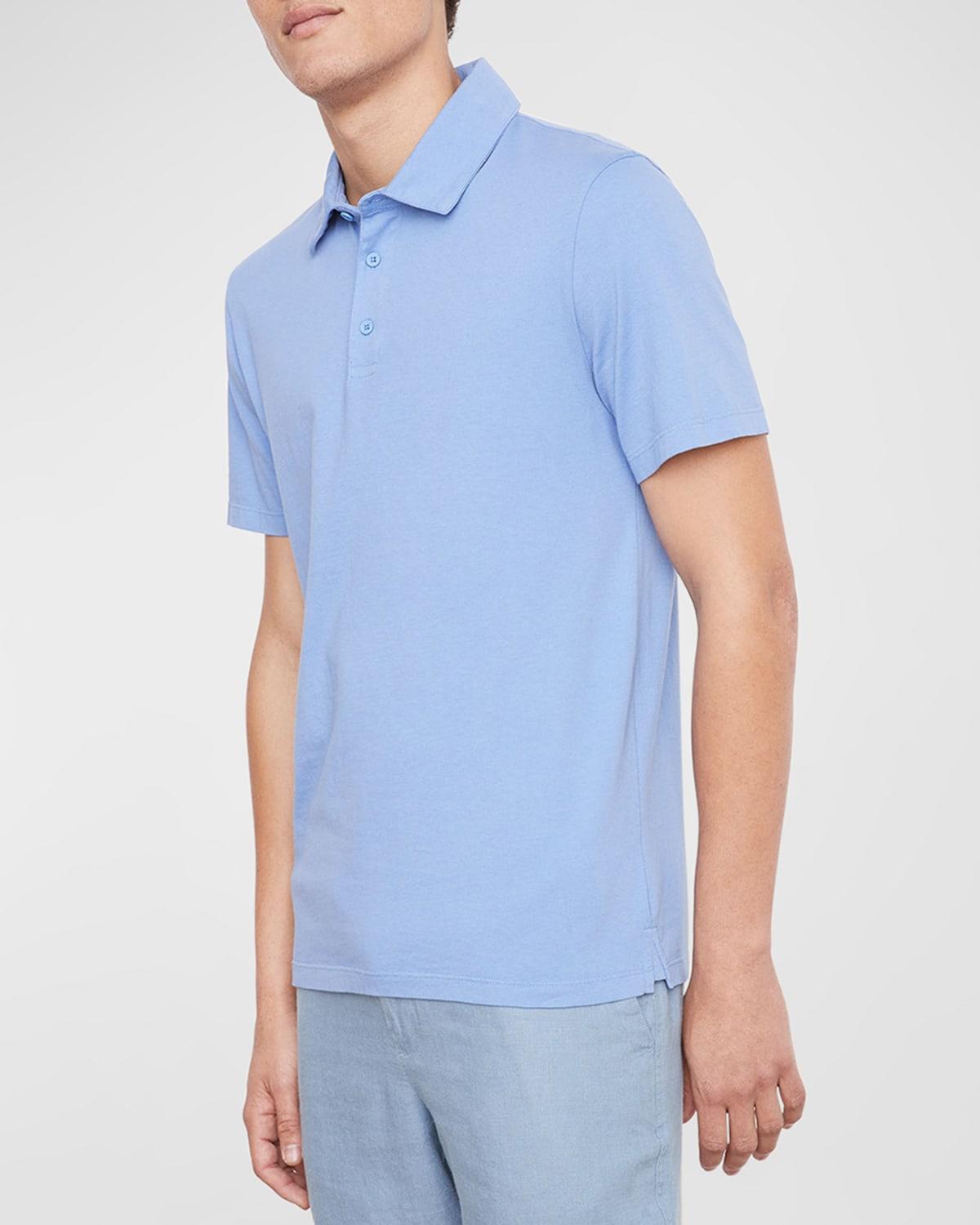 Vince Regular Fit Garment Dyed Cotton Polo Product Image