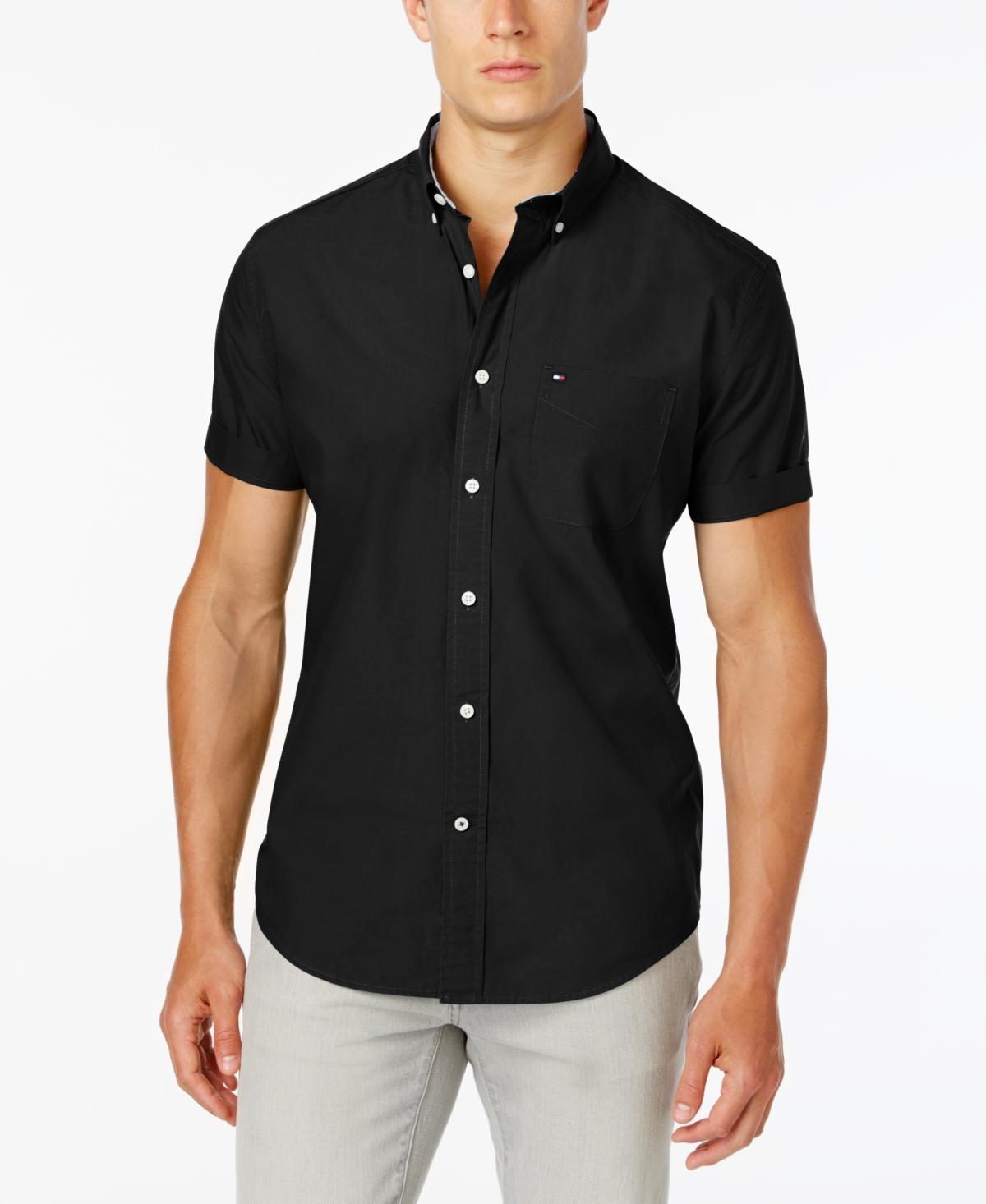 Tommy Hilfiger Mens Big & Tall Maxwell Short-Sleeve Button-Down Shirt Product Image