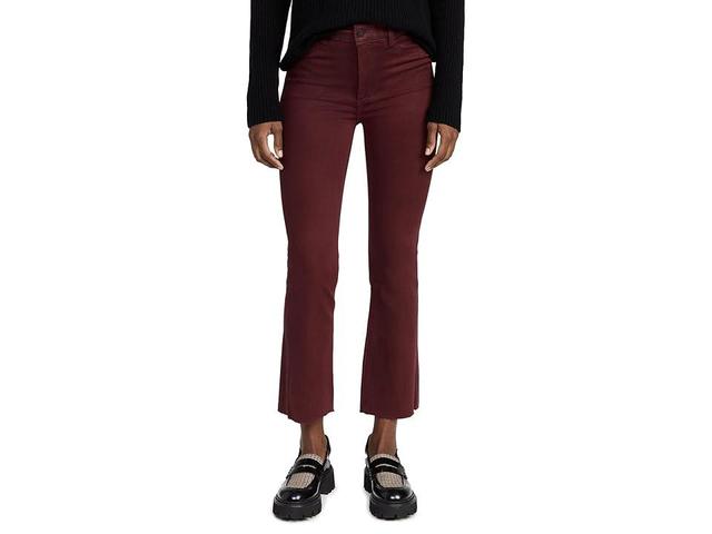 DL1961 Bridget Boot High-Rise Crop Jeans in Ruby Coated (Ruby Coated) Women's Jeans Product Image