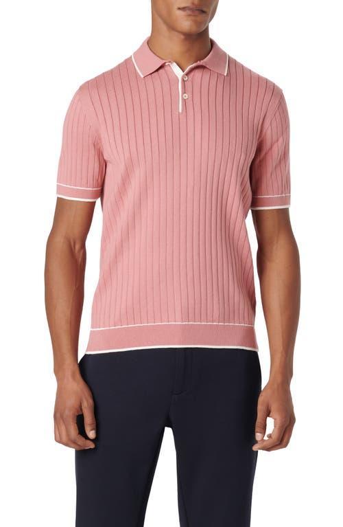 Bugatchi Rib Knit Polo Product Image