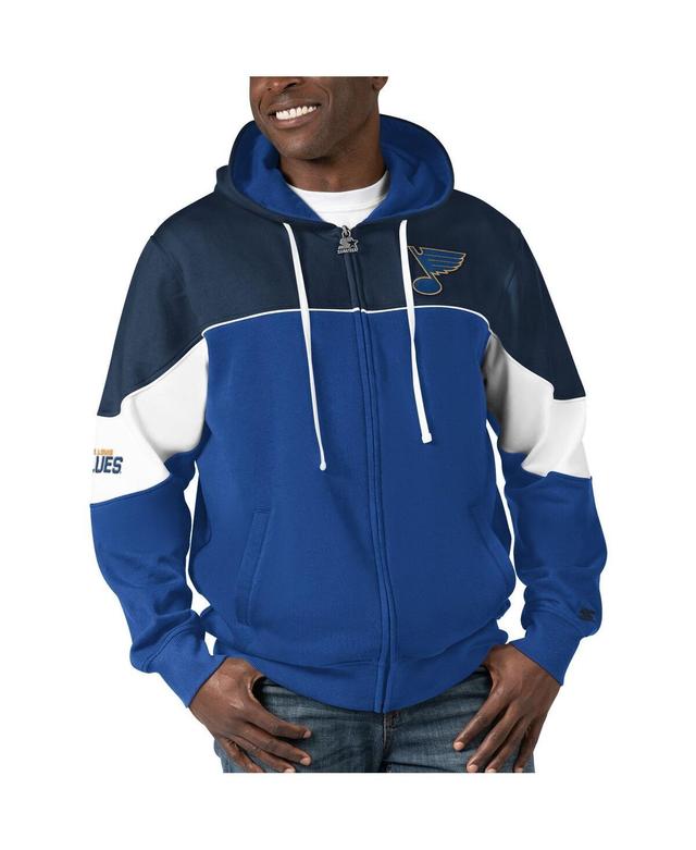 Mens Starter /Navy St. Louis s Power Forward Full-Zip Hoodie Product Image