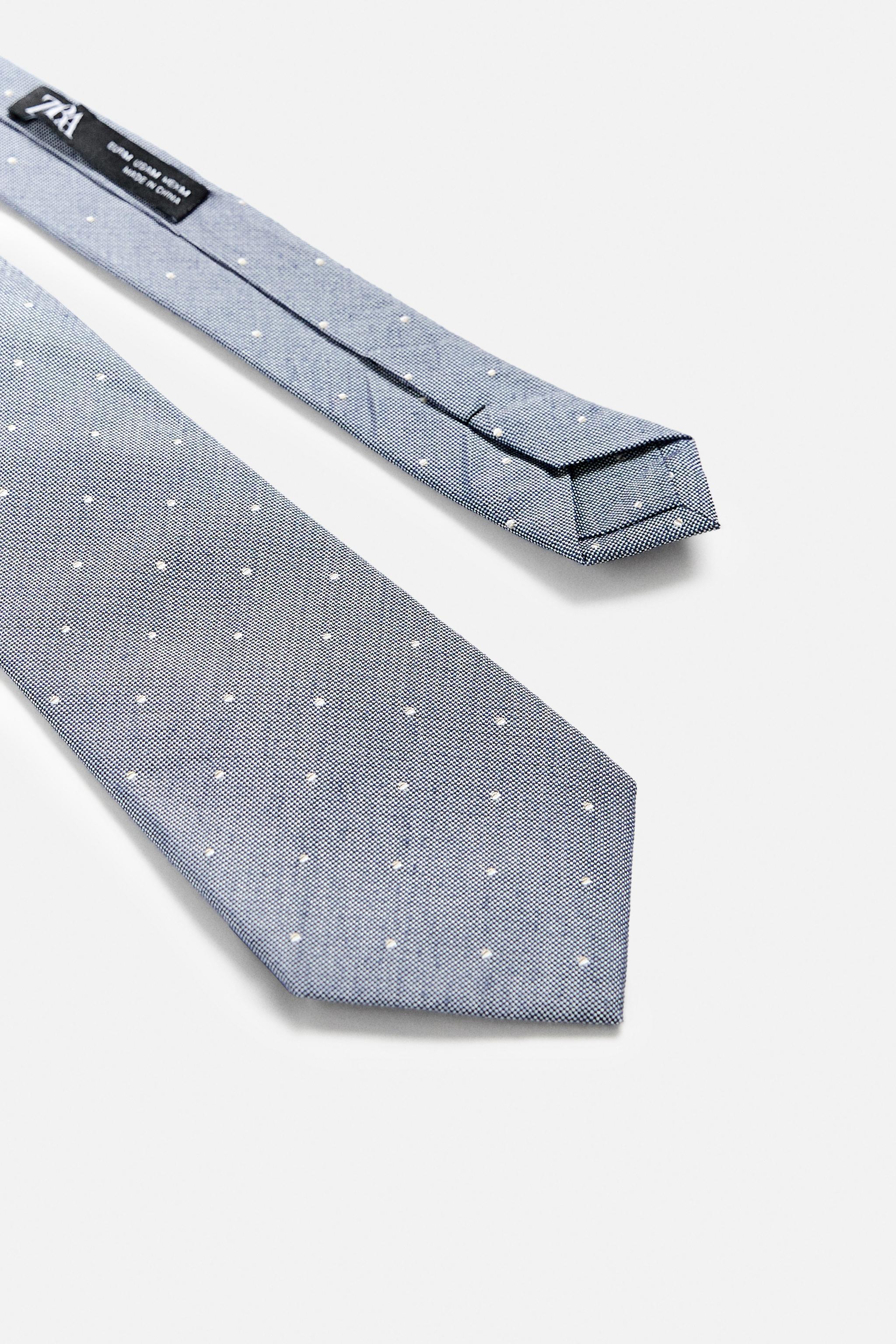 SILK - COTTON POLKA DOT TIE Product Image