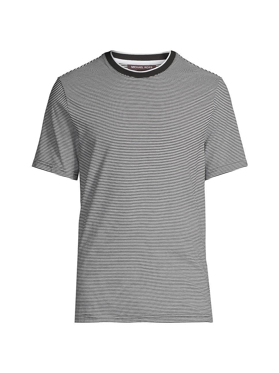 Mens Vacation Striped Cotton T-Shirt Product Image