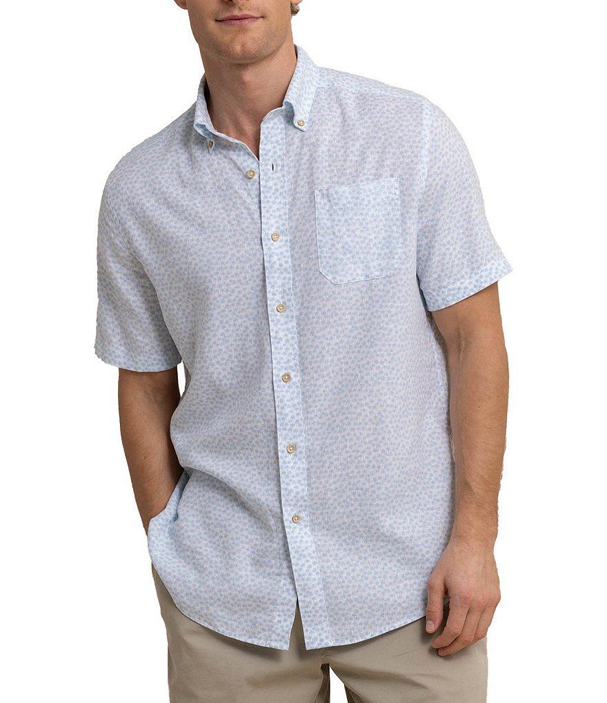 Southern Tide Palm And Breezy Short Sleeve Woven Shirt Product Image