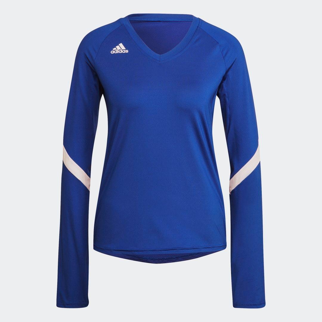 adidas Quickset Long Sleeve Jersey Team Navy S Womens Product Image