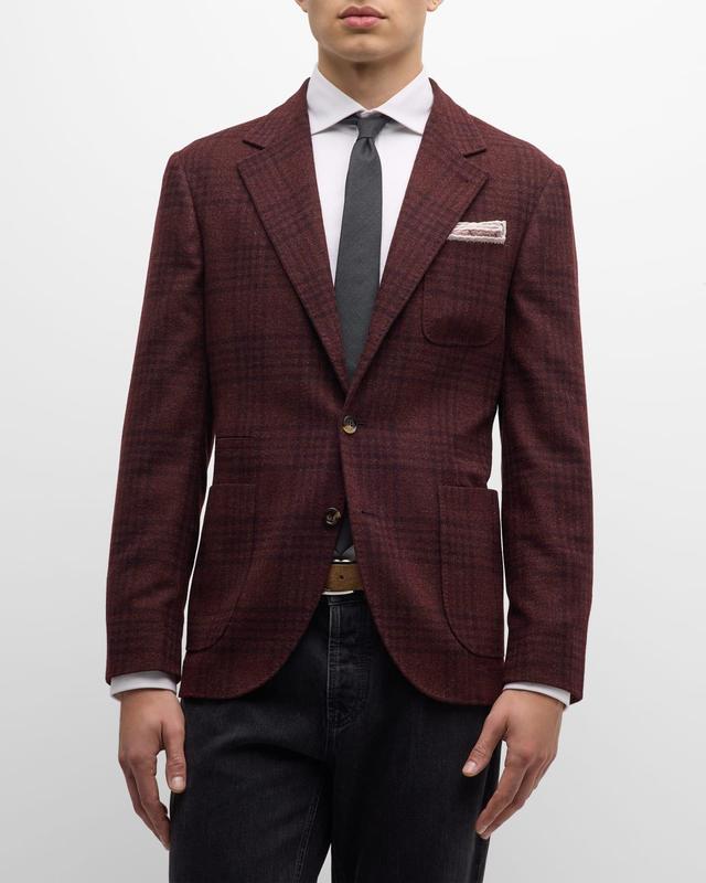 Mens Overplaid Two-Button Sport Coat Product Image