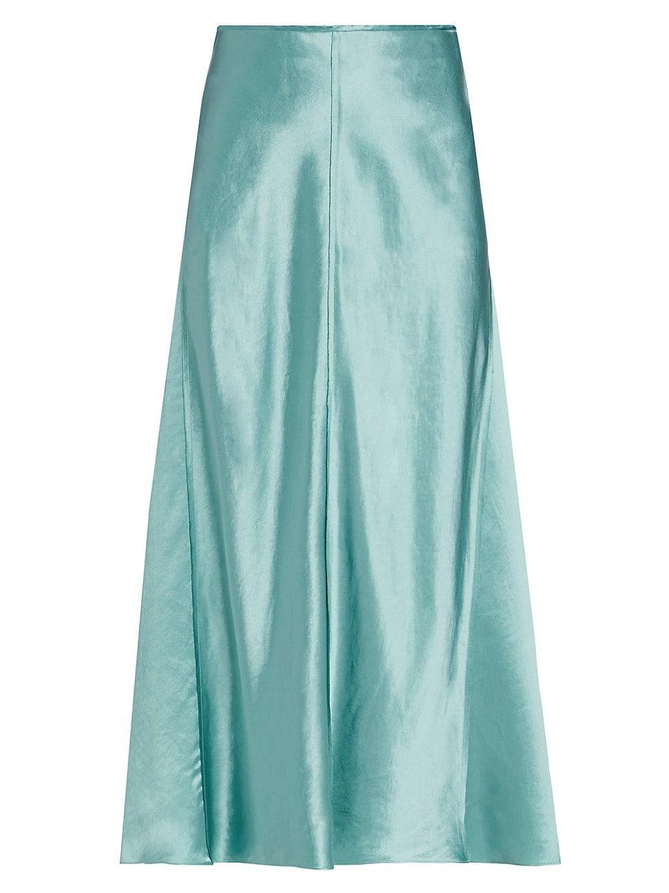 Womens Satin Panelled Slip Skirt Product Image