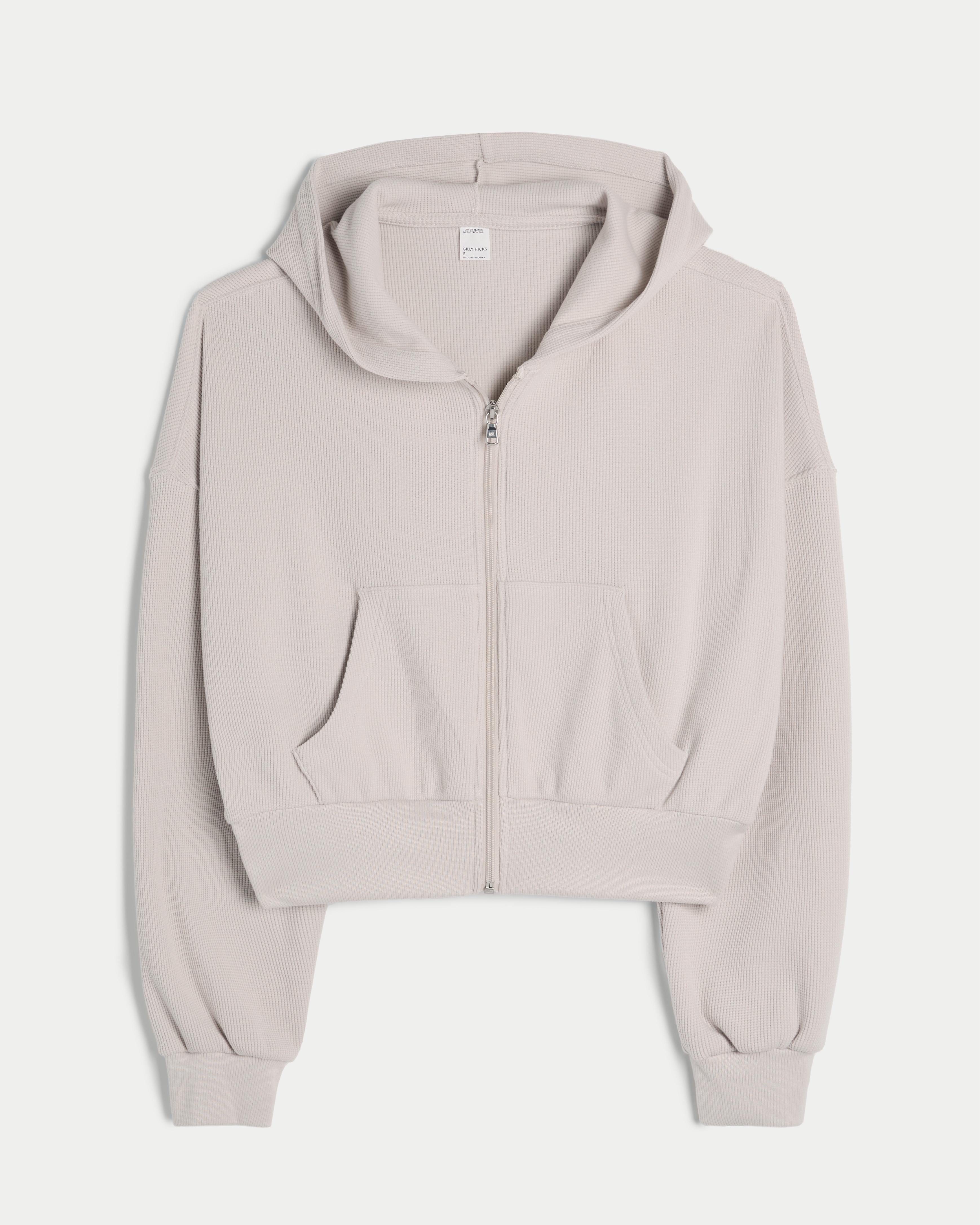 Gilly Hicks Cozy Waffle Zip-Up Hoodie Product Image