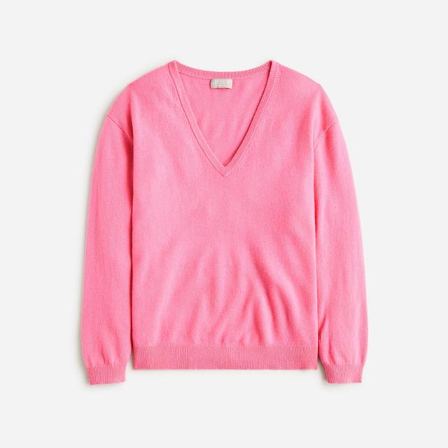 Cashmere relaxed V-neck sweater Product Image