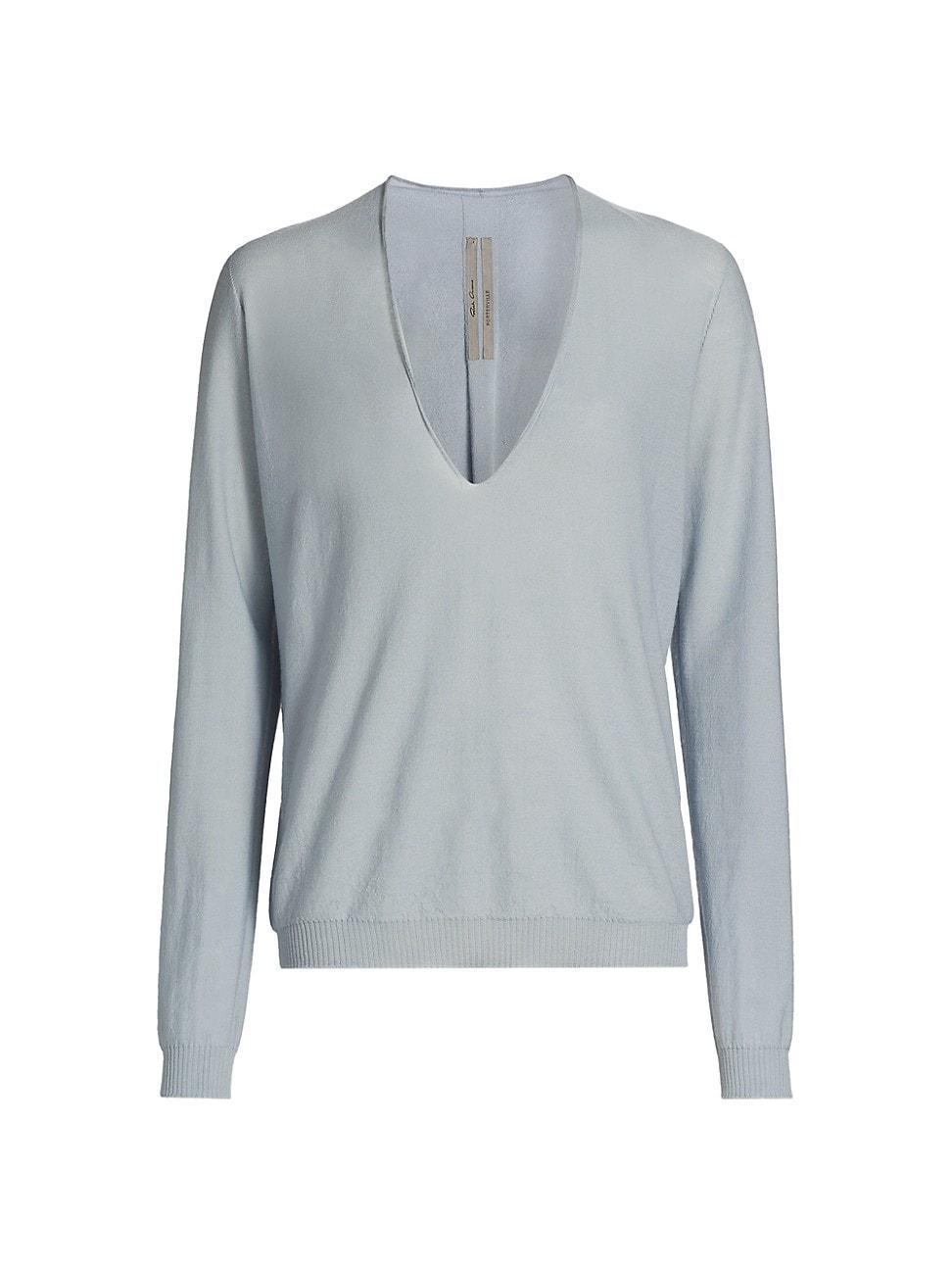 Womens Wool V-Neck Sweater Product Image