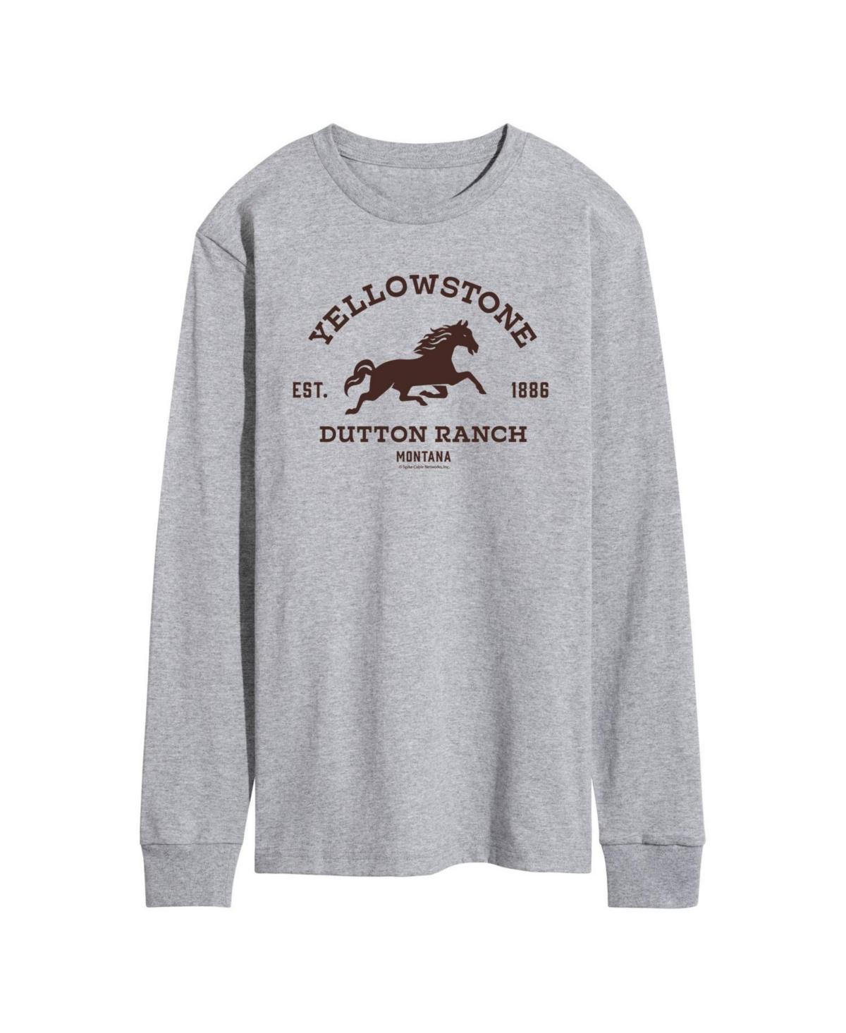 Mens Yellowstone Horse Est 1886 Long Sleeve T-shirt Product Image