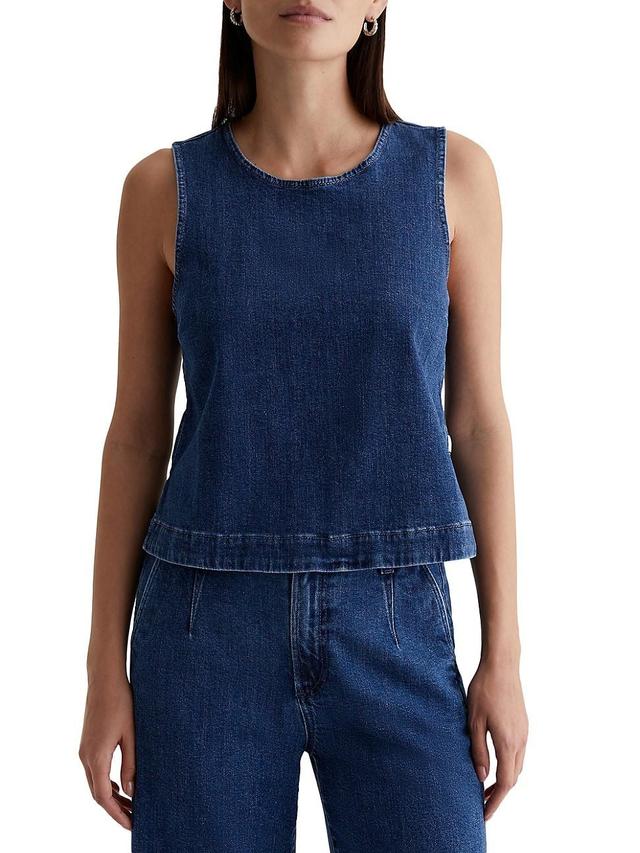 Womens Amelia Denim Tank Top Product Image