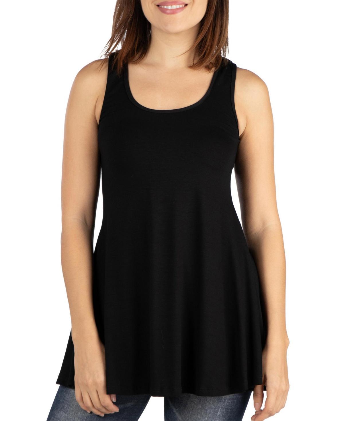 Women's Scoop Neck Sleeveless Tunic Top Product Image