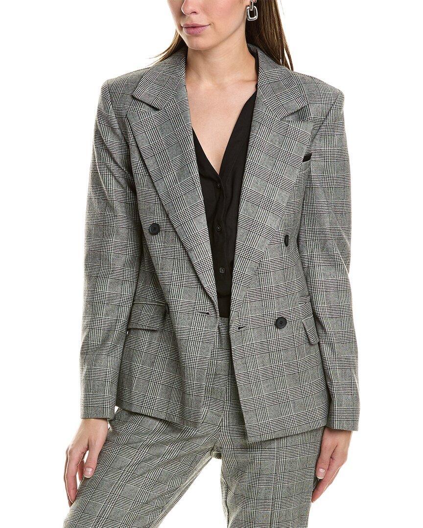 Bea Wool-blend Blazer In Grey Product Image